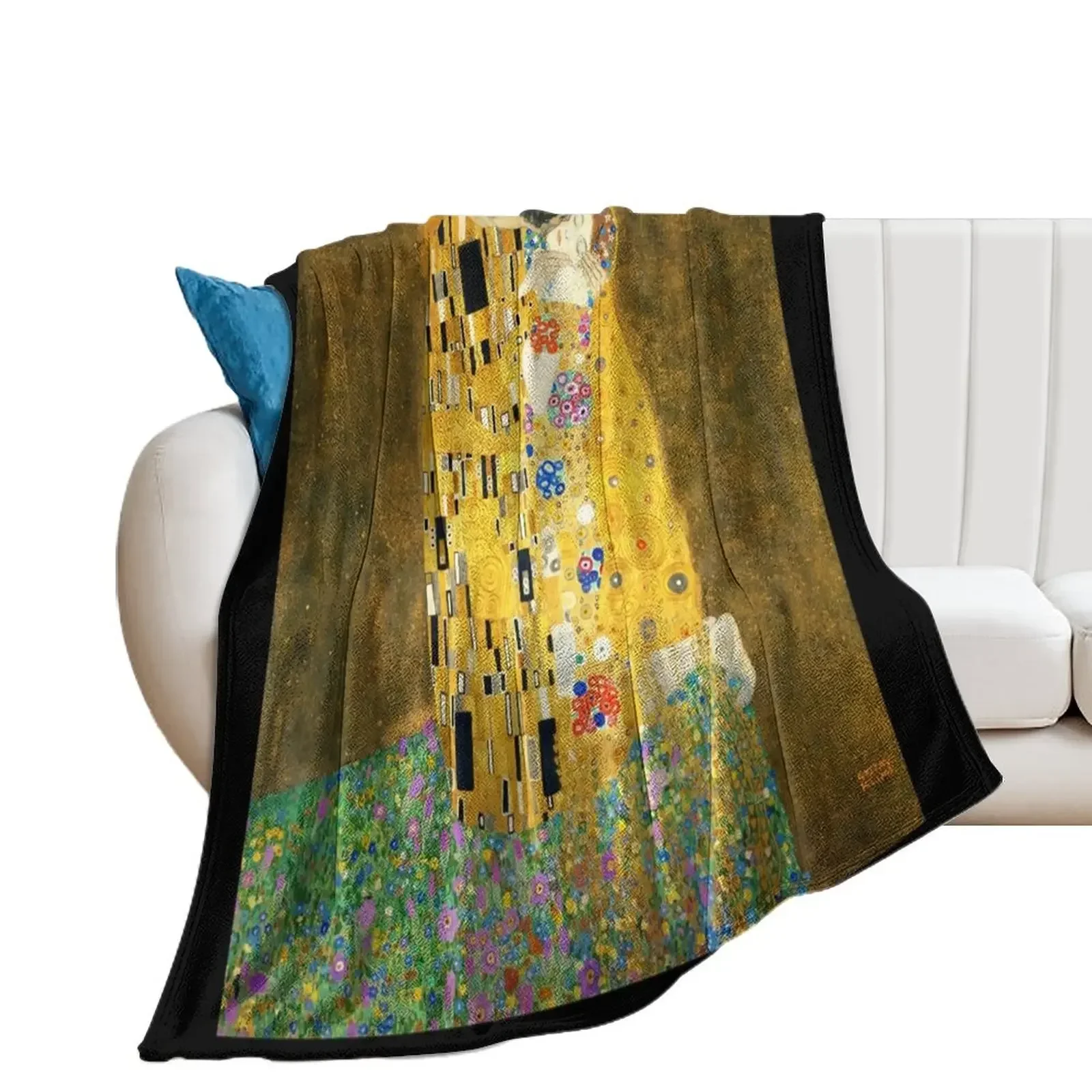 Gustav Klimt The Kiss Throw Blanket Polar Blankets For Baby Blankets