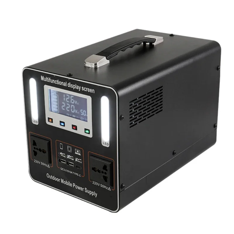 1000 Watt Portable Power Station Outdoor Camping Lifepo4 Battery 1100Wh RV Home Emergency Solar Generator
