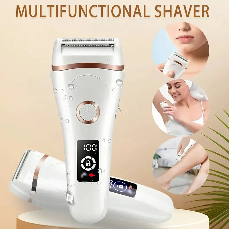 

Electric Shaver Electric Epilator Device Women Hair Removal Epilator Private Parts Underarm Facial Hair Removal IPX7 Waterproof