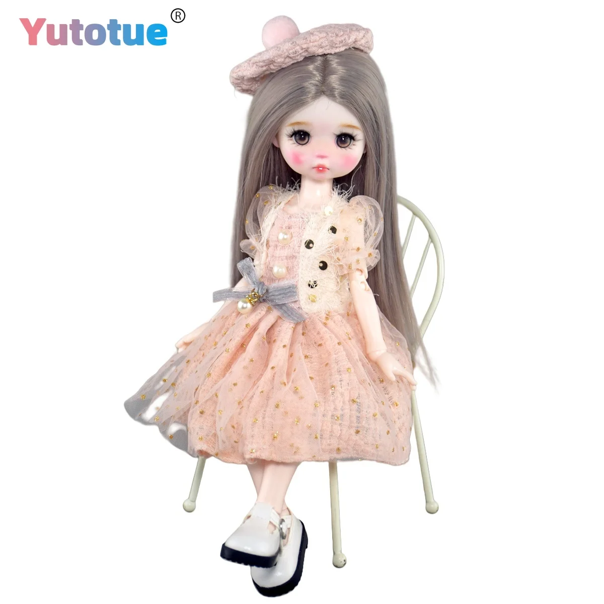 

YUTOTUE 12-дюймовая кукла для девочек, милая игрушка, красивые модельные туфли, прямой парик, все в комплект входит детский подарок