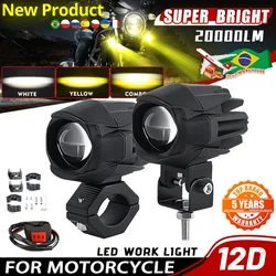 3 Inch Motorcycle LED Spotlights Fog Light Brighter Headlight Off Road Driving Light Accessories Off Road for BMW ATV UTV Truck