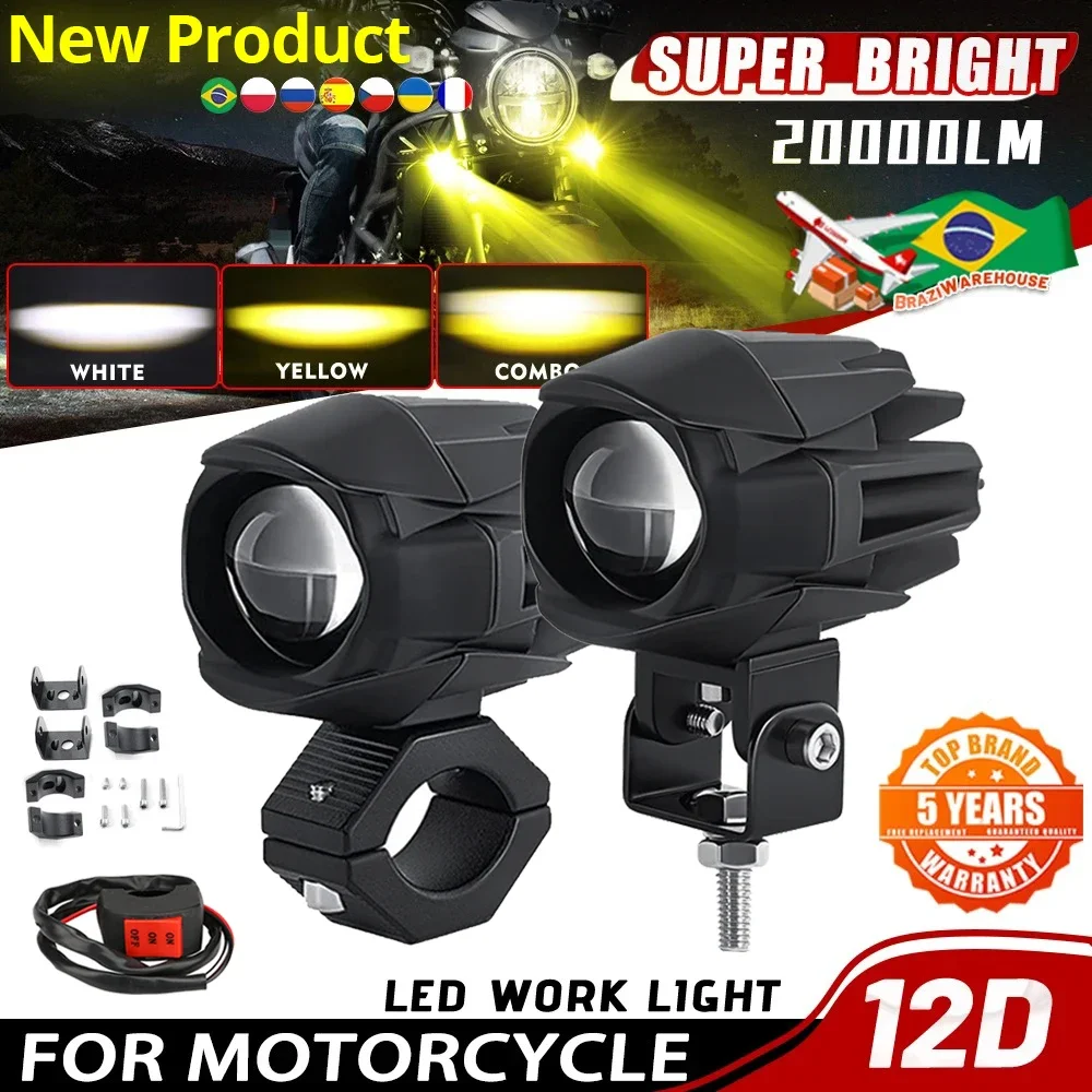 3-calowe reflektory motocyklowe LED Światła przeciwmgielne Jasne reflektory terenowe Akcesoria do świateł drogowych do BMW ATV UTV Truck