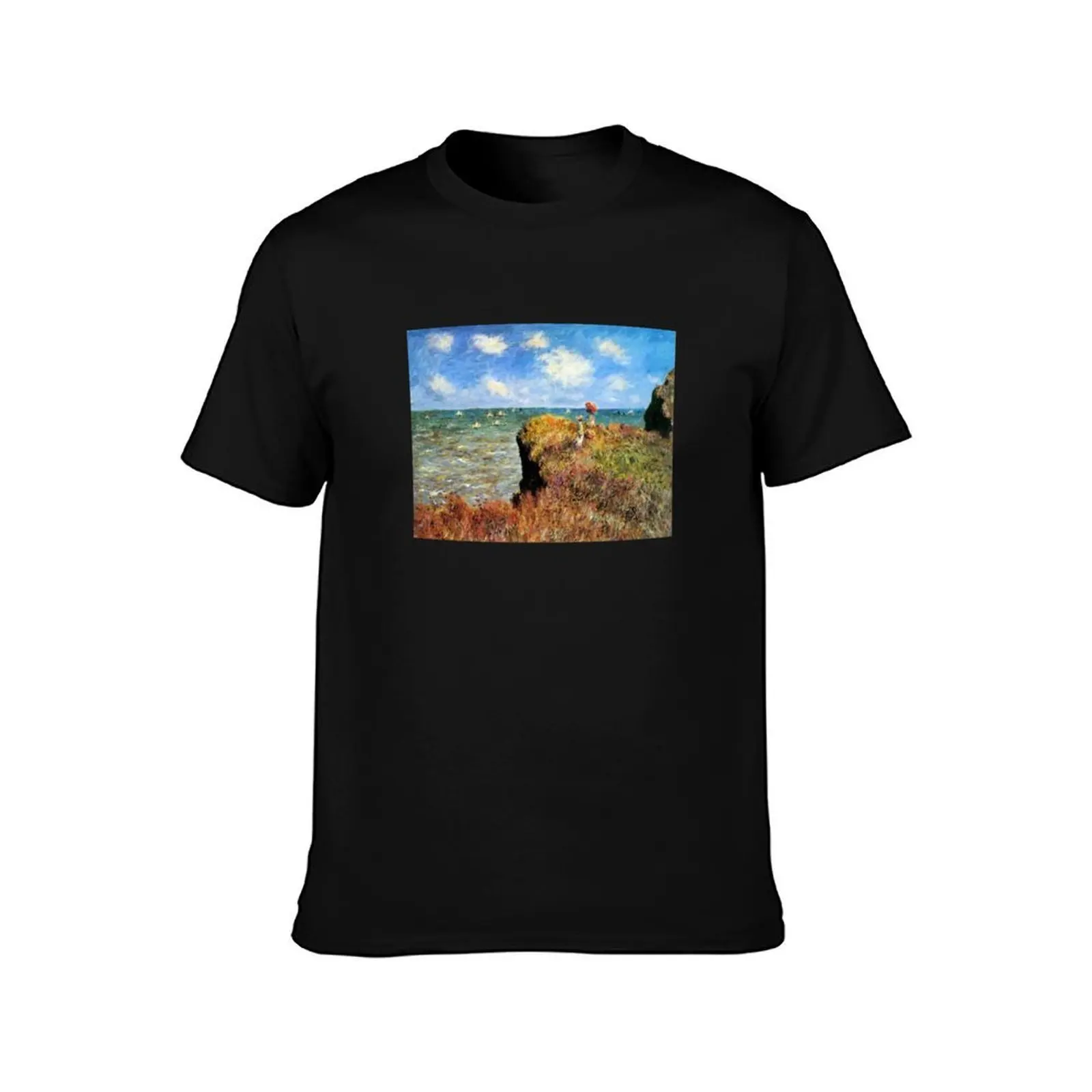 Monet T-Shirt, Summer Casual Cotton Tee, Oversized Streetwear Tops, Vintage Graphic Print, Loose Fit Short Sleeve, 100% Cotton