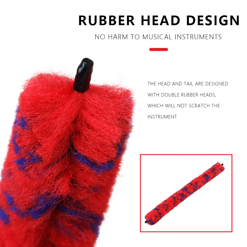 แปรงทำความสะอาดคลาริเน็ต แปรงคอแซ็กโซโฟนมัลติฟังก์ชั่น ทำความสะอาดโดยไม่ต้องถึงจุดที่ไม่มีทางออกผ่านแปรงแถบแซ็กโซโฟน เครื่องมือดูแลรักษา