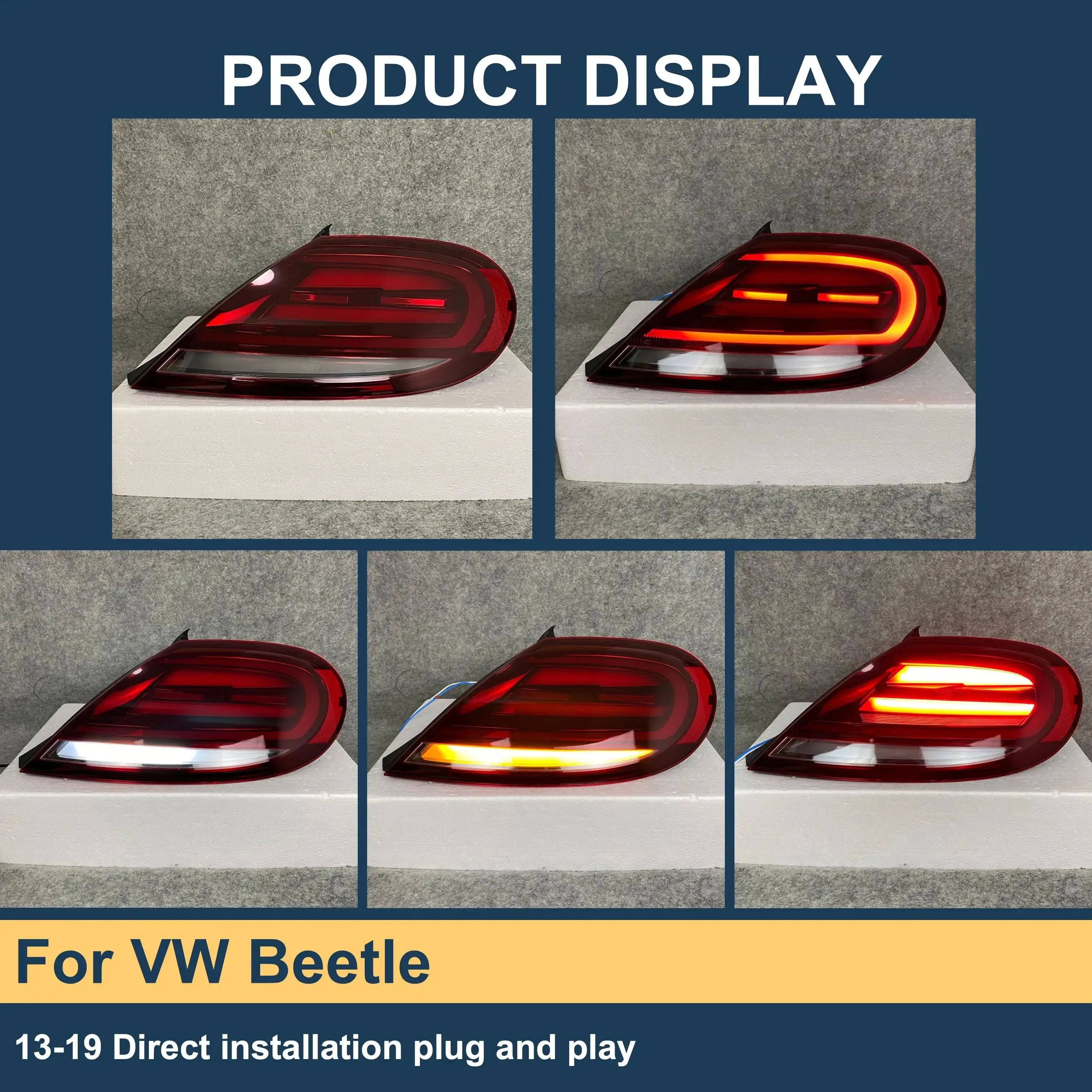 Car Accessories Tail Lights For VW Beetle 2013-2019 For Volkswagen Beetle Tail Light Assembly