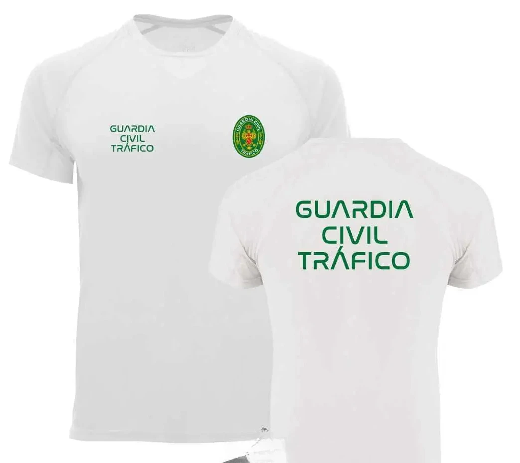 Camisetas Guardia Civil Tráfico Spain Military Men T-Shirt Short Sleeve Casual 100% Cotton Shirt