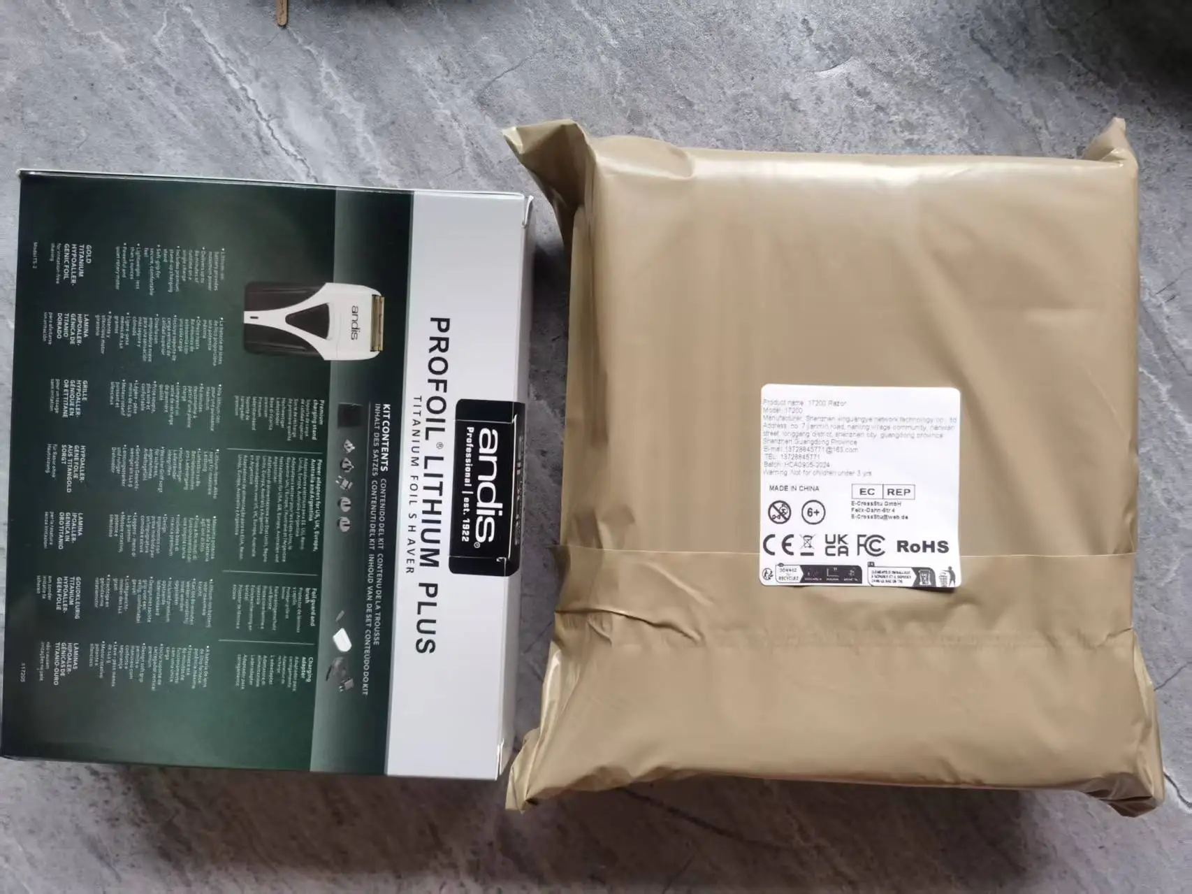 الأصلي andis 17205 الحلاق المقص الكهربائي النفط رئيس تبييض مقص الشعر الترددية الحلاقة ماكينة حلاقة