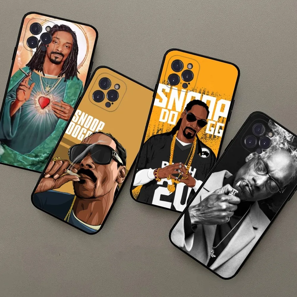 S-Snoop D-Dogg Rapper Phone Case For iPhone 15 14 13 12 Mini 11 Pro XS Max X XR SE 6 7 8 Plus Soft Silicone Cover