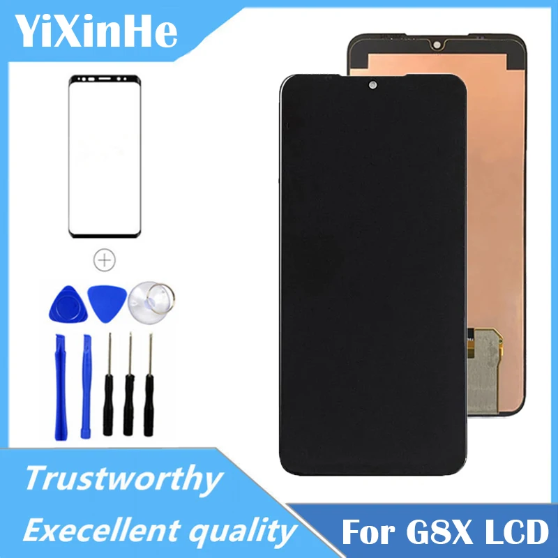 

100% Test For LG G8X ThinQ LCD Display Touch Screen Digitizer Assembly With Frame Display For LG V50S LCD LLMG850EMW Replacement