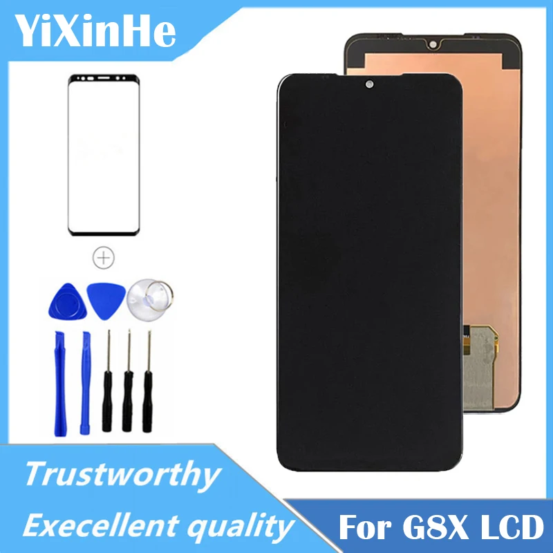 

Tested For LG G8X ThinQ LCD Display Touch Screen Digitizer Assembly With Frame Display For LG V50S LCD LLMG850EMW Replacement