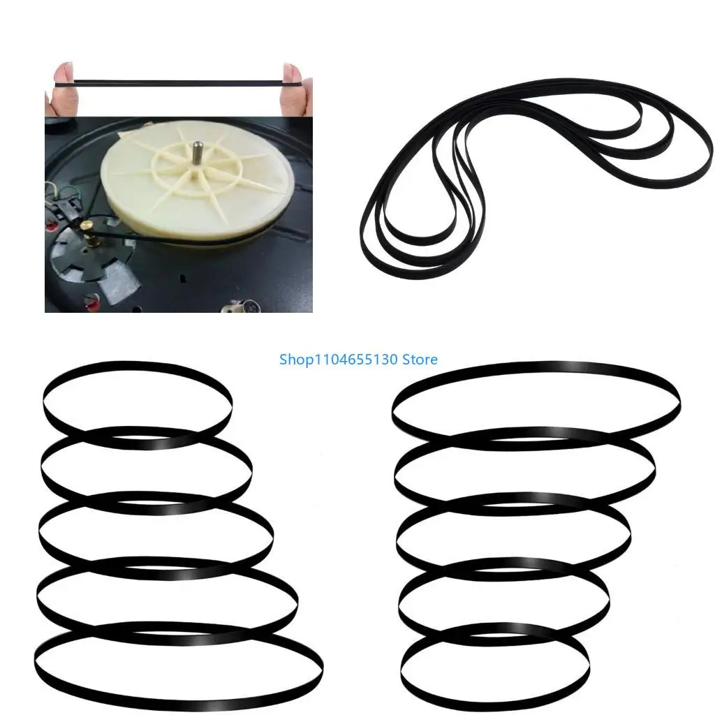 Gói 5 ổ đĩa bàn xoay Belts Rubber Bands Ghi âm Người chơi Biệt Belts Bộ phát bảo trì trình phát cho người chơi