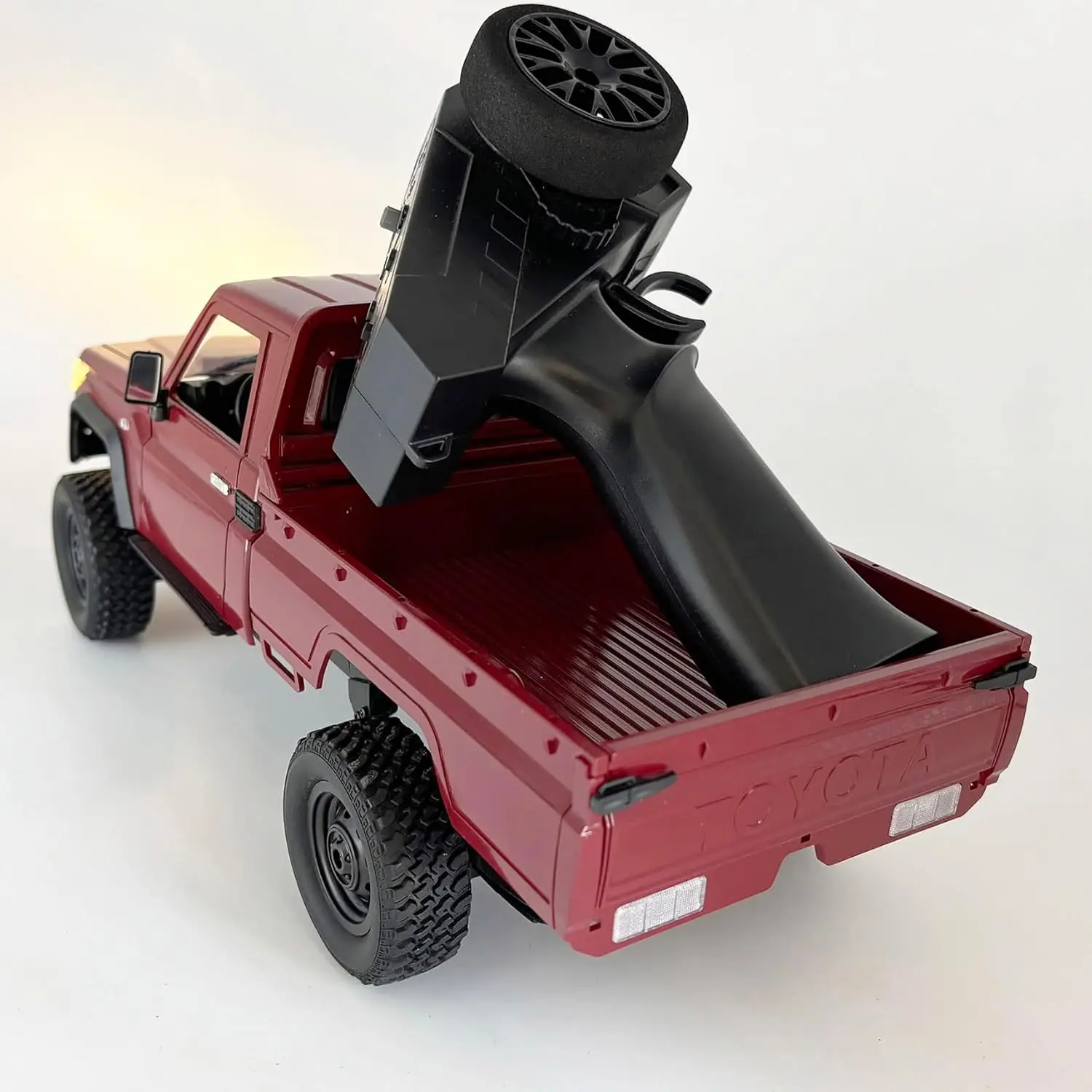 1/12 Scale 4x4 Remote Control RC Truck - Toyota LC79 Rock Crawler, Off Road Pickup with 2.4Ghz, All Terrain 280 Brushed Motor, Proportional Throttle & Steering, RTR Hobby Toy for Adults