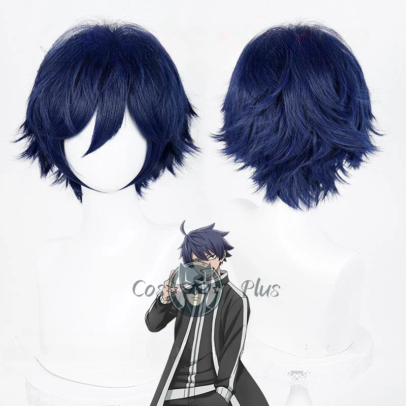 أزياء أنيمي توغين أنكي شيكي إشينوز التأثيرية شعر مستعار الزي الرسمي ملابس رياضية مجموعة كاملة أزرق أسود شعر مستعار قصير للرجال والنساء الطرف #6