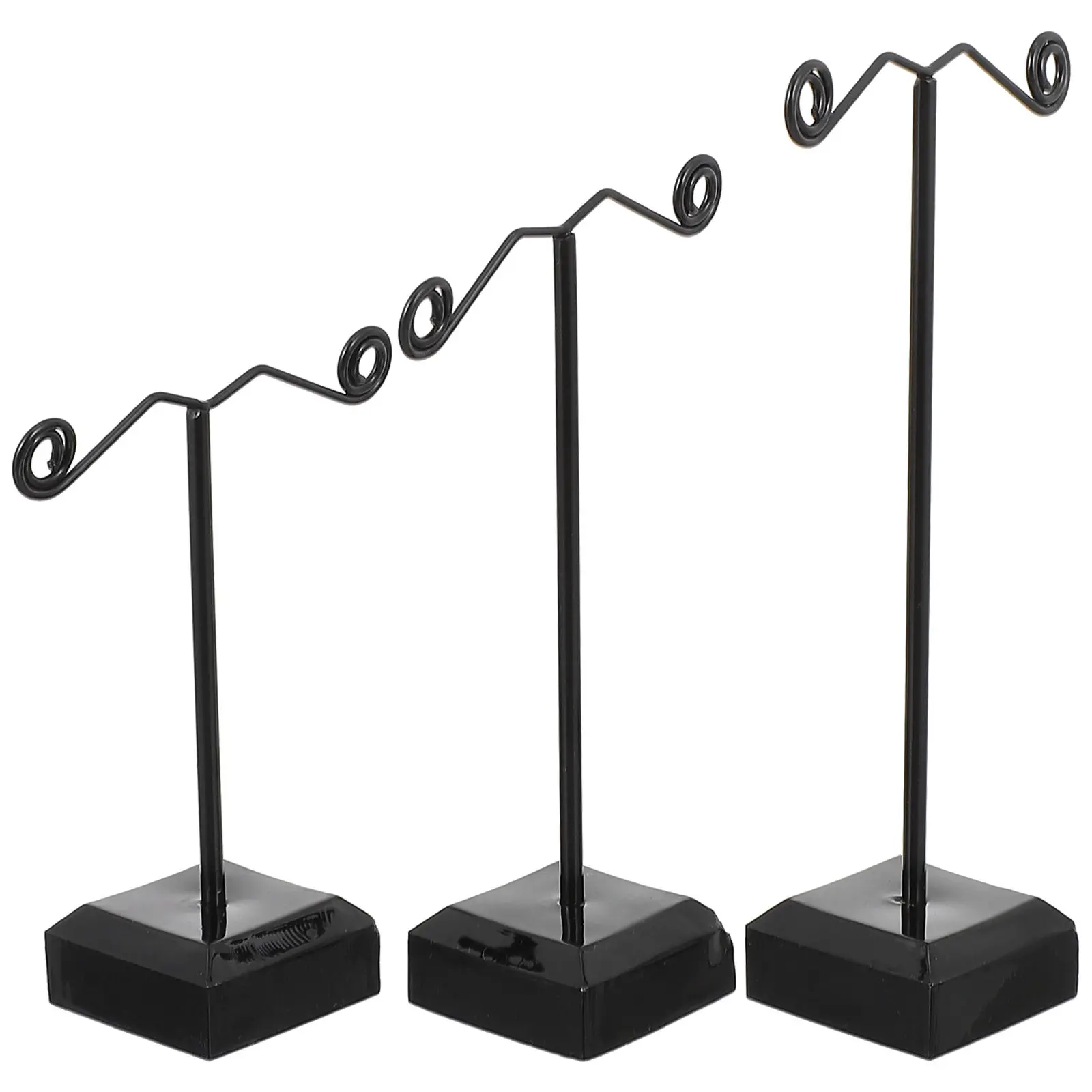 3Pcs Jewelry Rack Earring Display Stand Exquisite Acrylic Metal Earring Holder Organizer Storage Display for Home Decoration