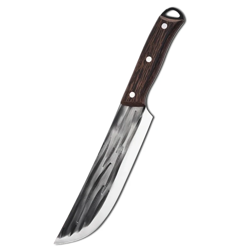 Kitchen Meat Cleaver Forged Chef Knife Fish Cutting Boning Slicing Full Tang Wood Handle Butcher Knife Kitchen Cutter Tools