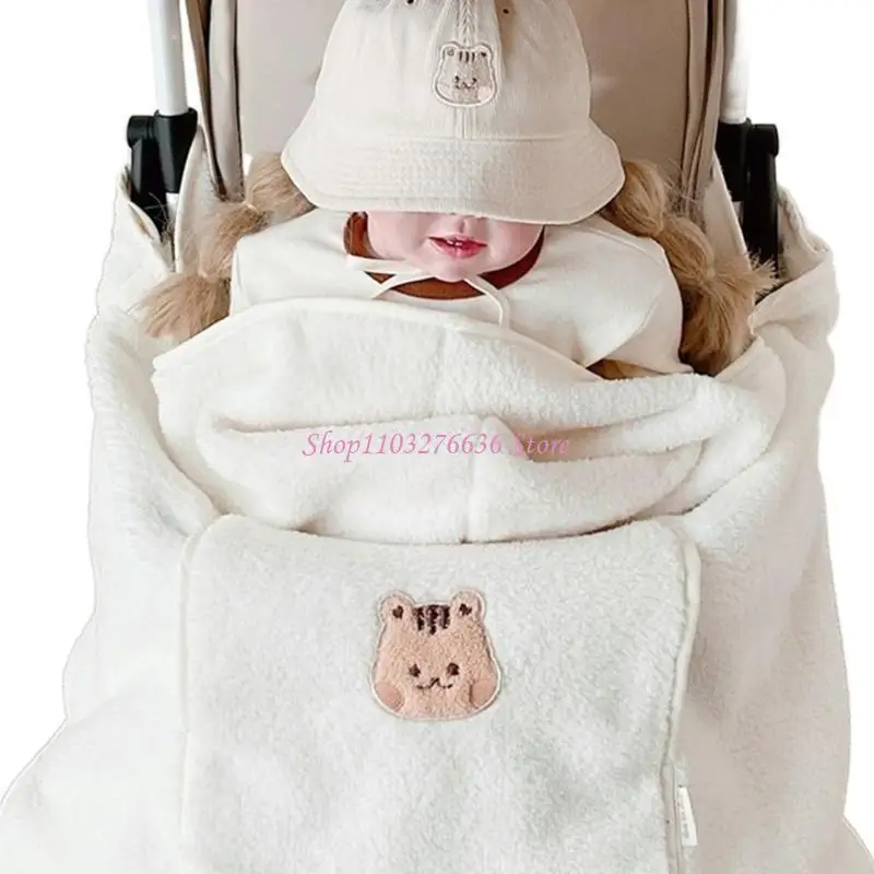 R6FD schützender Kinderwagen-Winddichter Poncho, bequemer, sicherer Babytrage-Wickel – Detail 3