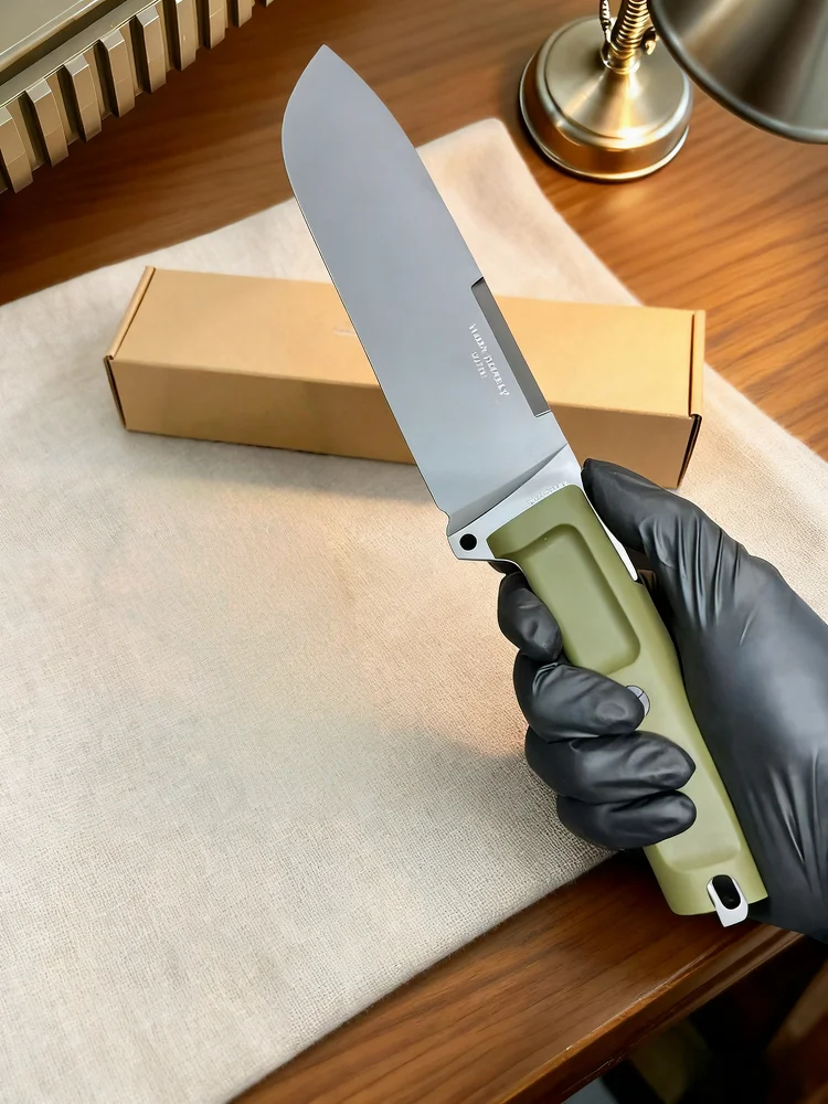 نسبة إضافية - سكين تخليص عوائق الغابة، سكين مستقيم تكتيكي، سكين أدوات التخييم وتسلق الجبال وصيد الأسماك #3