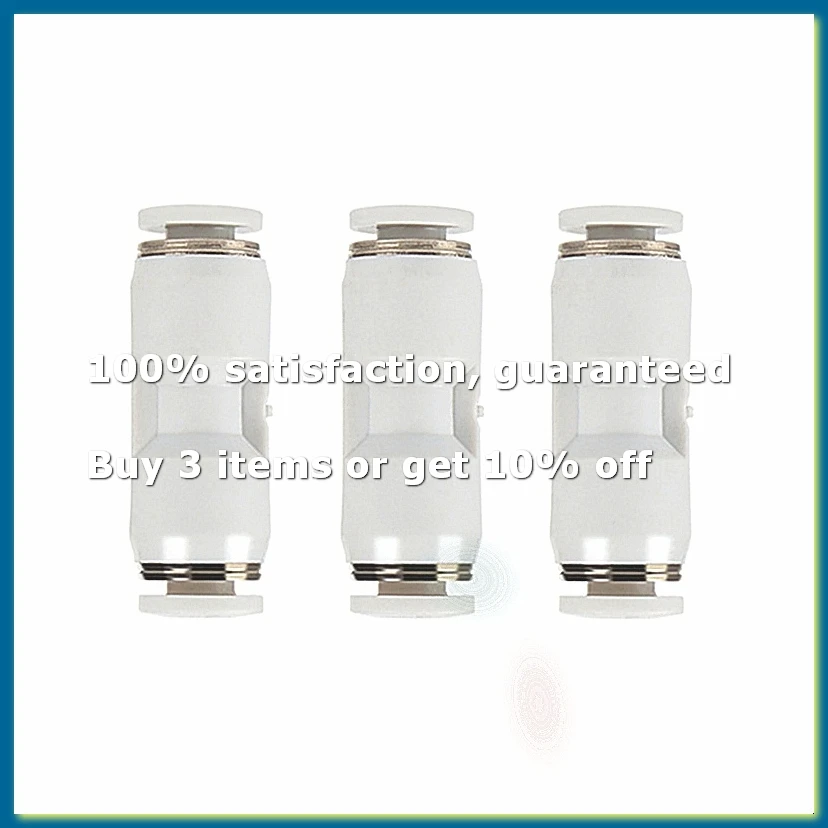 3Pcs PTFE Pneumatic Fitting Tube Connector 1.75mm Filament Extruder Quick Connector for X1 X1C X1E P1P P1S-A82Z