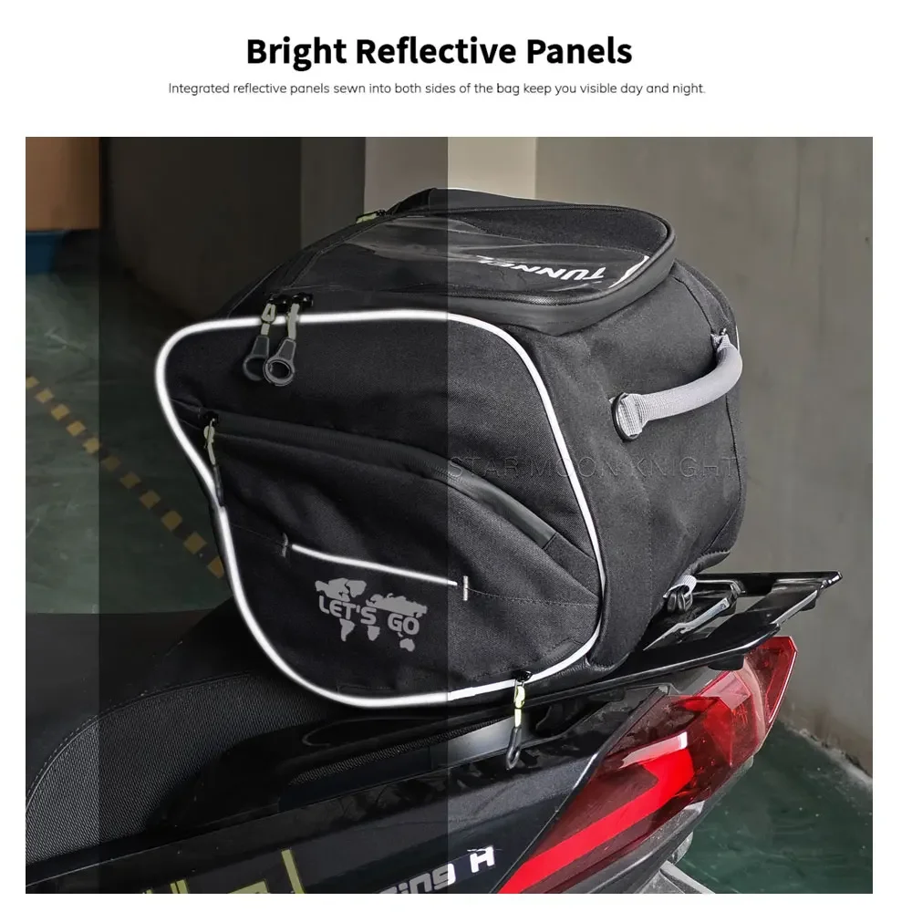 ل BMW R1300GS r1300gs R 1300 GS R1300 GS دراجة نارية 26L الذيل حقيبة متعددة الوظائف دائم أكياس المقعد الخلفي سكوتر نفق حقيبة