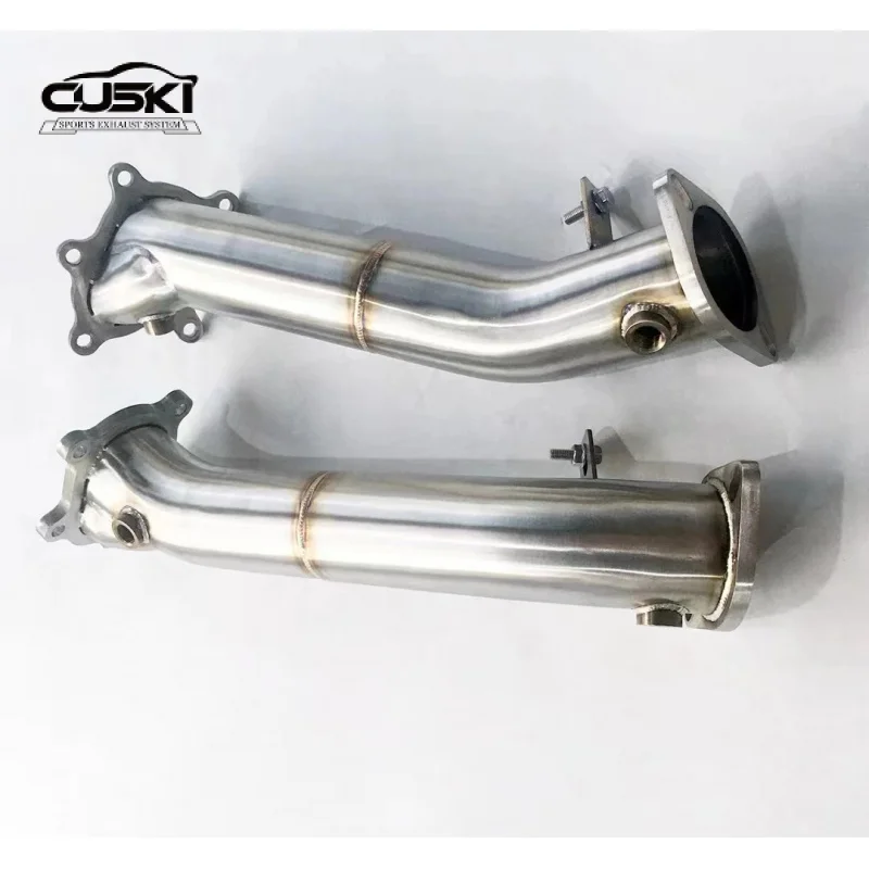 High Flow Car Exhaust System Downpipe For Nissan GTR R35 quality Stainless Steel Car Accessories exhaust pipe，Increased power