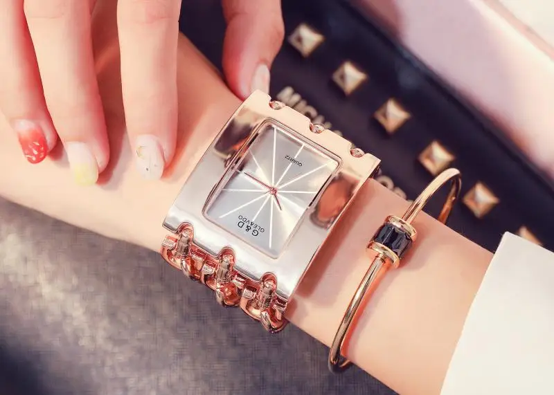 Women Luxury Brand Watch Dress Rhinestone Women Wristwatches Stylish Gold Female Watches for Women Montre Femme 2025