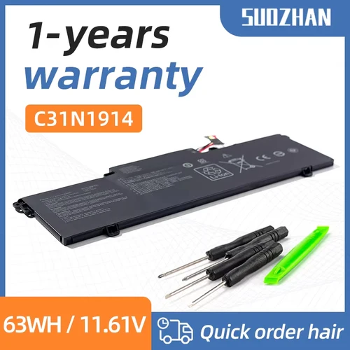 SUOZHAN-Batería de ordenador portátil C31N1914, 11,61 V, 63Wh, para Asus ZenBook 14, UX435EA, UX435EAL, UX435EG