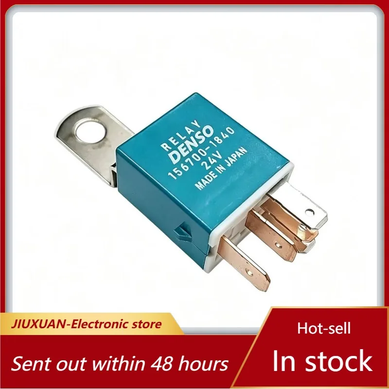 New 1pcs/lot DENSO 156700-1840 DC24V 4Pin SPST Automotive Relay Made In Japan For Truck Excavator Car Headlight Fan Control
