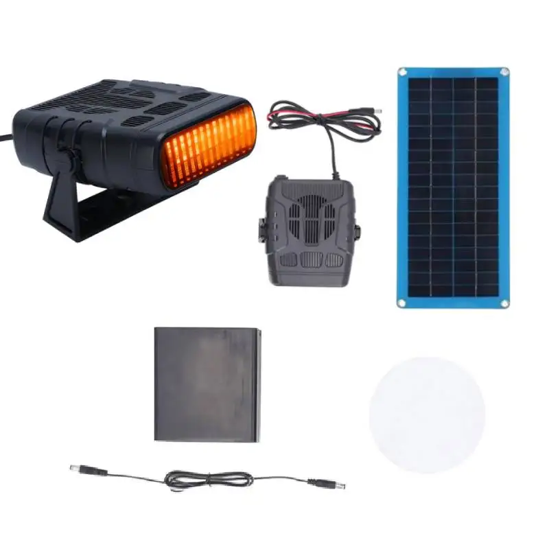 Solar Heater for Greenhouse, Chicken Coop Heater Solar Powered for Winter, Solar Panel Heaters w/Overheating Protection for Pets