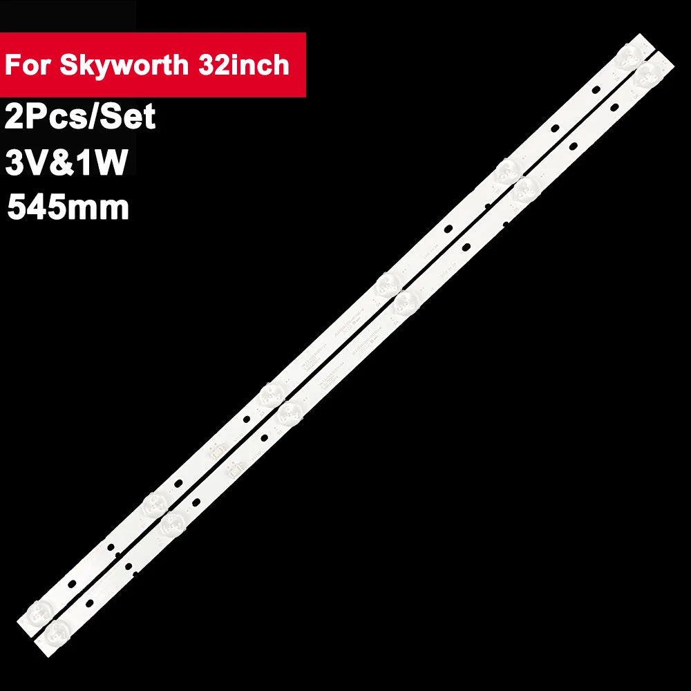 

3V 2Pcs TV Backlight Led Bar for Skyworth 32inch SKY32E3-170413 32l3700la 32E3-170413-N KEY32L 32E3 32K5C 32E8 32KX2 32E366W