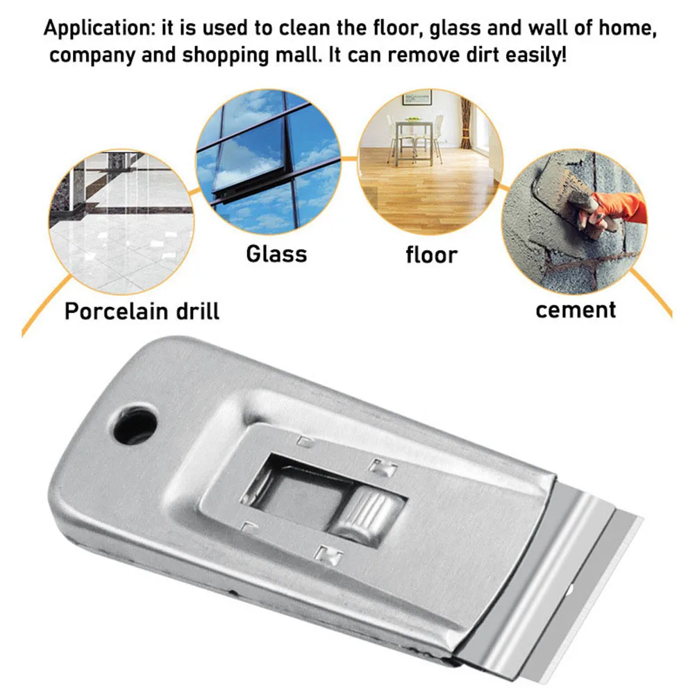 Multifunctional Stainless Steel Scraper Removal Tool Cleaning Tool Glue Removal Pocket Glass Cleaning Paint Tool