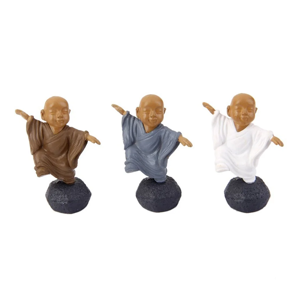 

12Pcs Cartoon Statue Cute Miniature Garden Decor for Terrarium Fairy Scene PVC Meditation Ornament