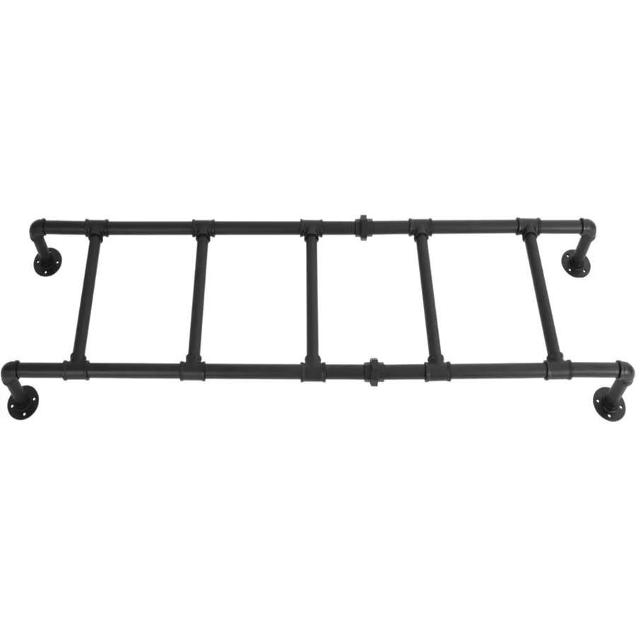 سلم سرير بطابقين مثبت على الحائط والأرضيات لآبار نافذة الطابق السفلي والانتقالي، سلم معدني متين مثالي لعلبة RV