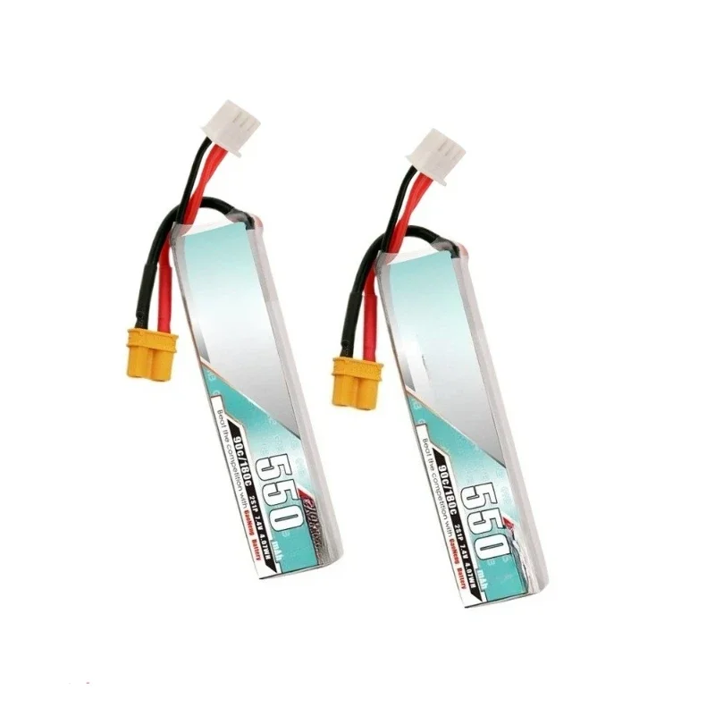 550mAh 2S1P 7.4V LiPo 90C Per Mini FPV Modello di Aereo Drone Modello di Controllo Remoto Batteria Al Litio Modello di Auto RC Giocattolo Cellulare