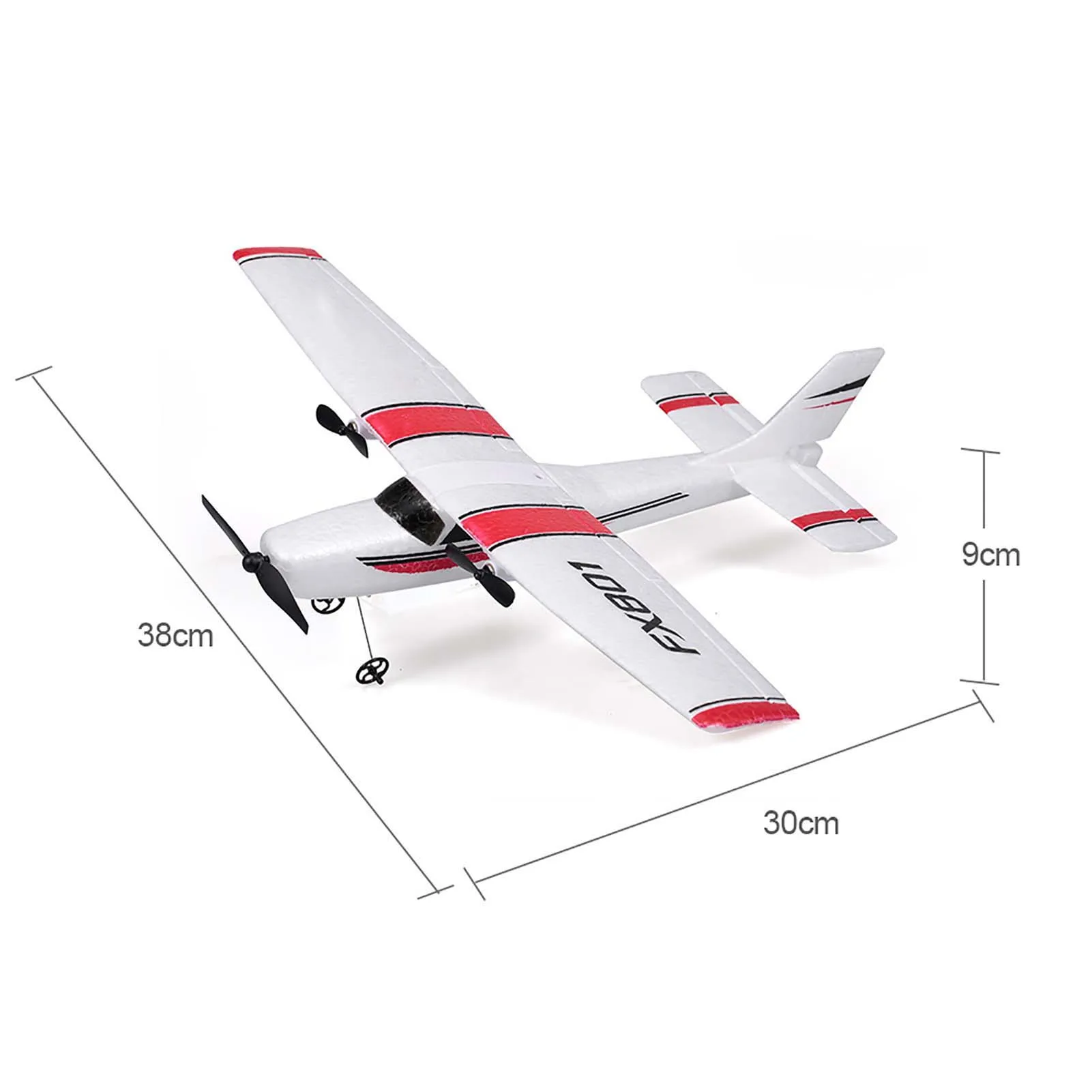 FX801 전기 RC 글라이더 비행기 182, DIY RC 비행기, 2.4GHz 2CH EPP 공예, 야외 고정익 항공기, 어린이용