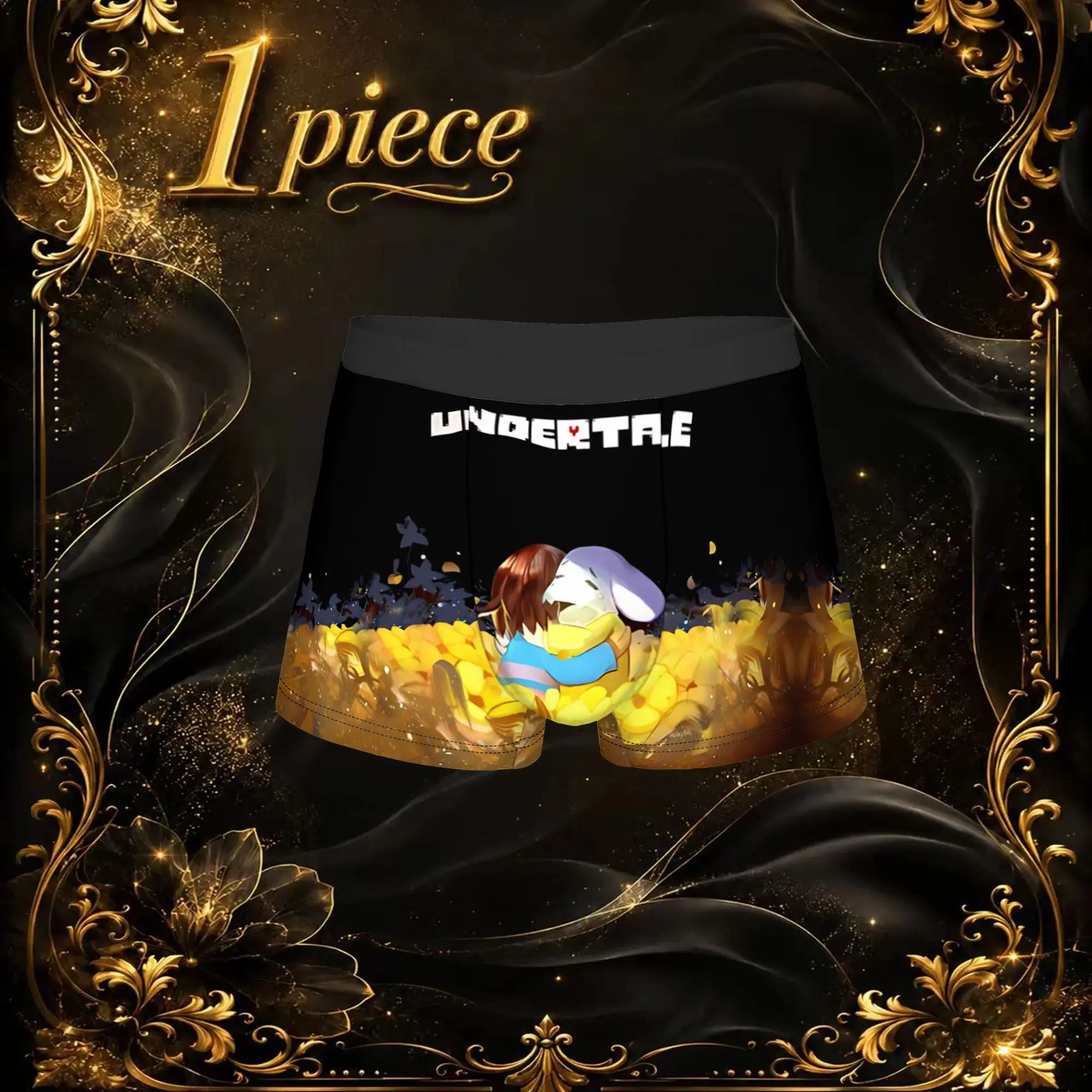 1pc Popular Undertale Anime Pattern boxers Game Lover Novelty Panties Men's Underwear Print Shorts Boxer Briefs