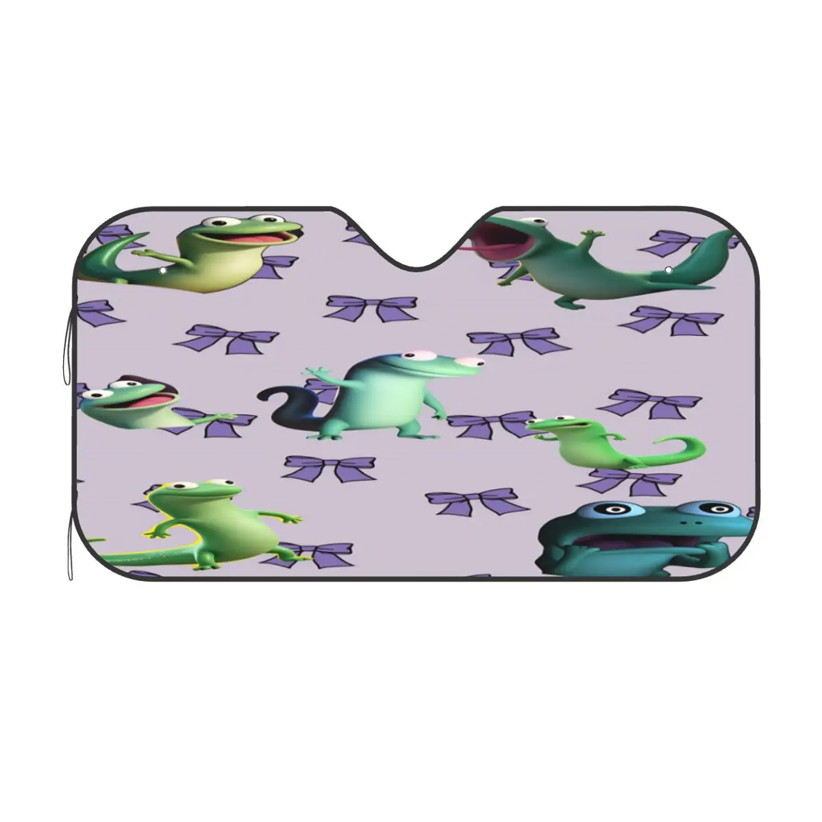 

Солнцезащитный экран для лобового стекла автомобиля Hoppers Tom Lizard, легко устанавливаемый, складной, для защиты от солнца, для переднего окна автомобиля