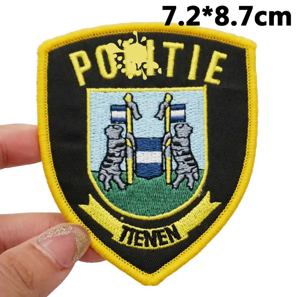 Belgium Tactical Embroidery Patches for Backpacks and Clothing military Accessories with Hook backing or iron back