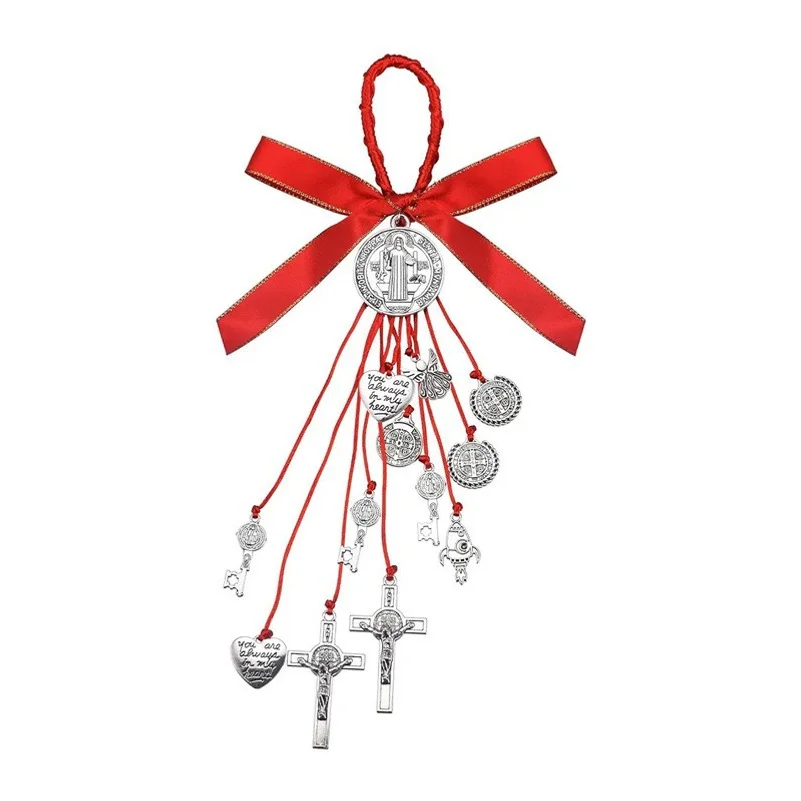 Alloy jewelry woven pendants, car ornaments, door and home decorations, Christmas, Halloween, Easter gifts 2