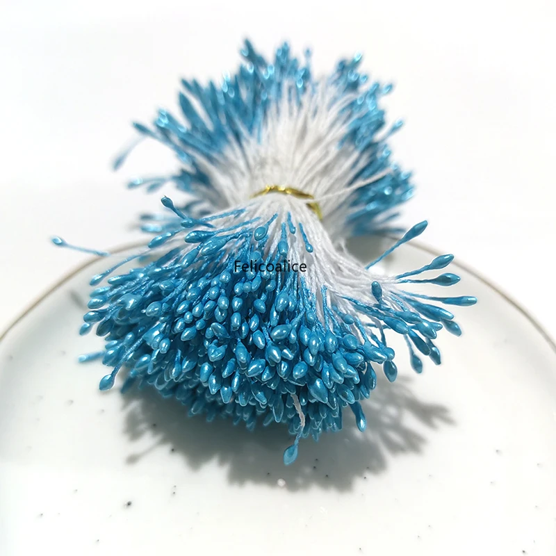 900pcs 1mm DIY Artificial Mini Pearl Flower Stamen Pistil Simulated Flowers Pearl Stamen Home Decoration Christmas Accessories