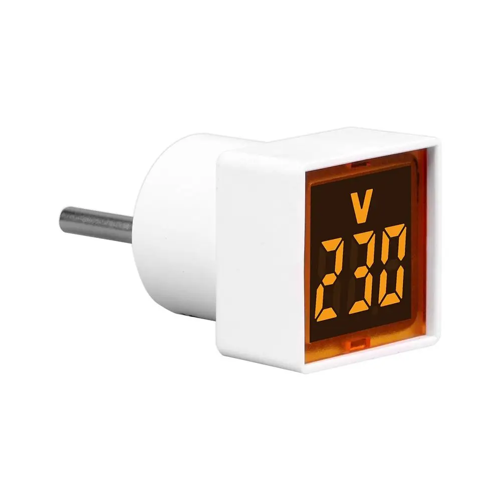 Portable LED Square Voltmeter 220V/230V Display Voltage Measurement Monitor Digital AC Voltmeter