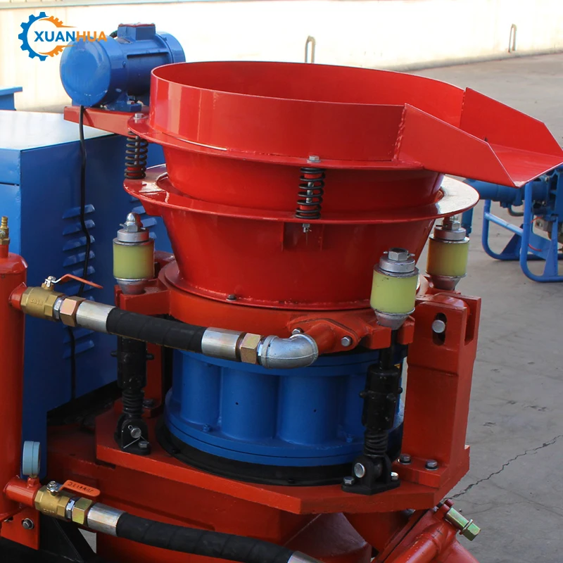 رذاذ الملاط الخرساني الرطب بندقية الرمي المحمولة آلات التجصيص Shotcreting الاسمنتية للألغام