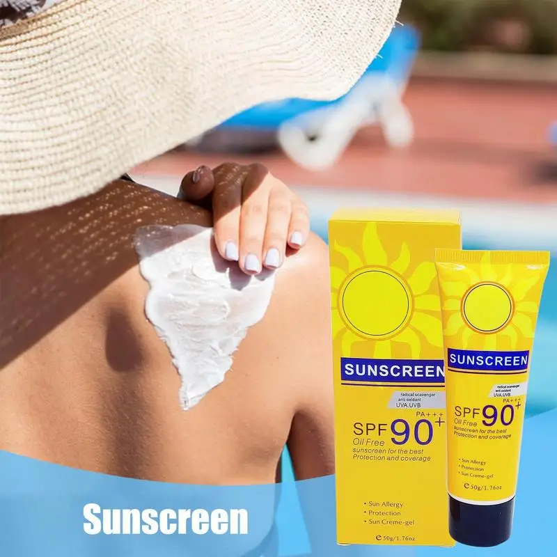 

Facial Body Sunscreen Whitening Sun Cream SPF 90 Sunscreen Lotion Moisturizing Mineral Sun Cream Portable Sunblock Face Sunscren