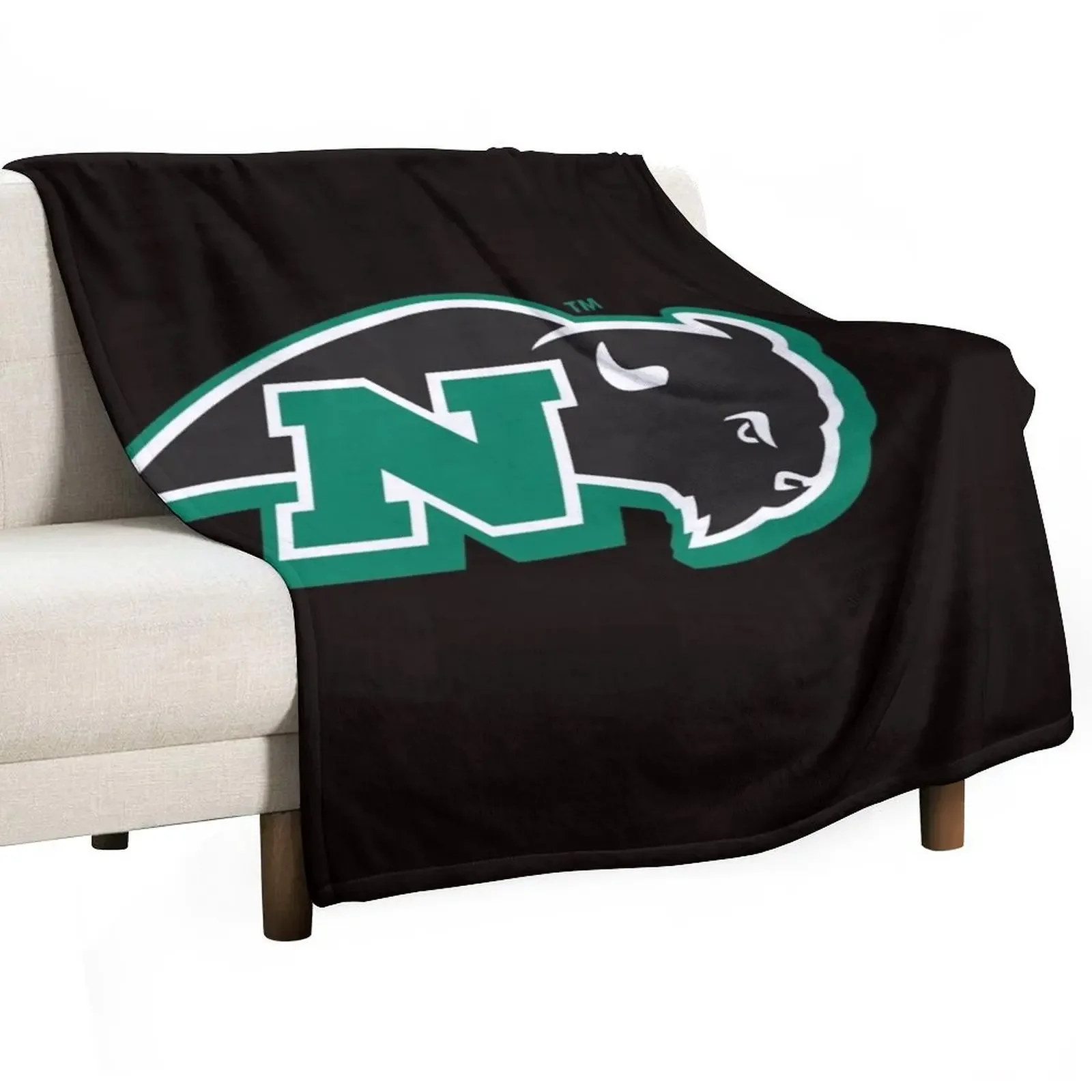 

Nichols College Bison Throw Blanket Warm Soft Plaid Hairy Bed Fashionable Blankets