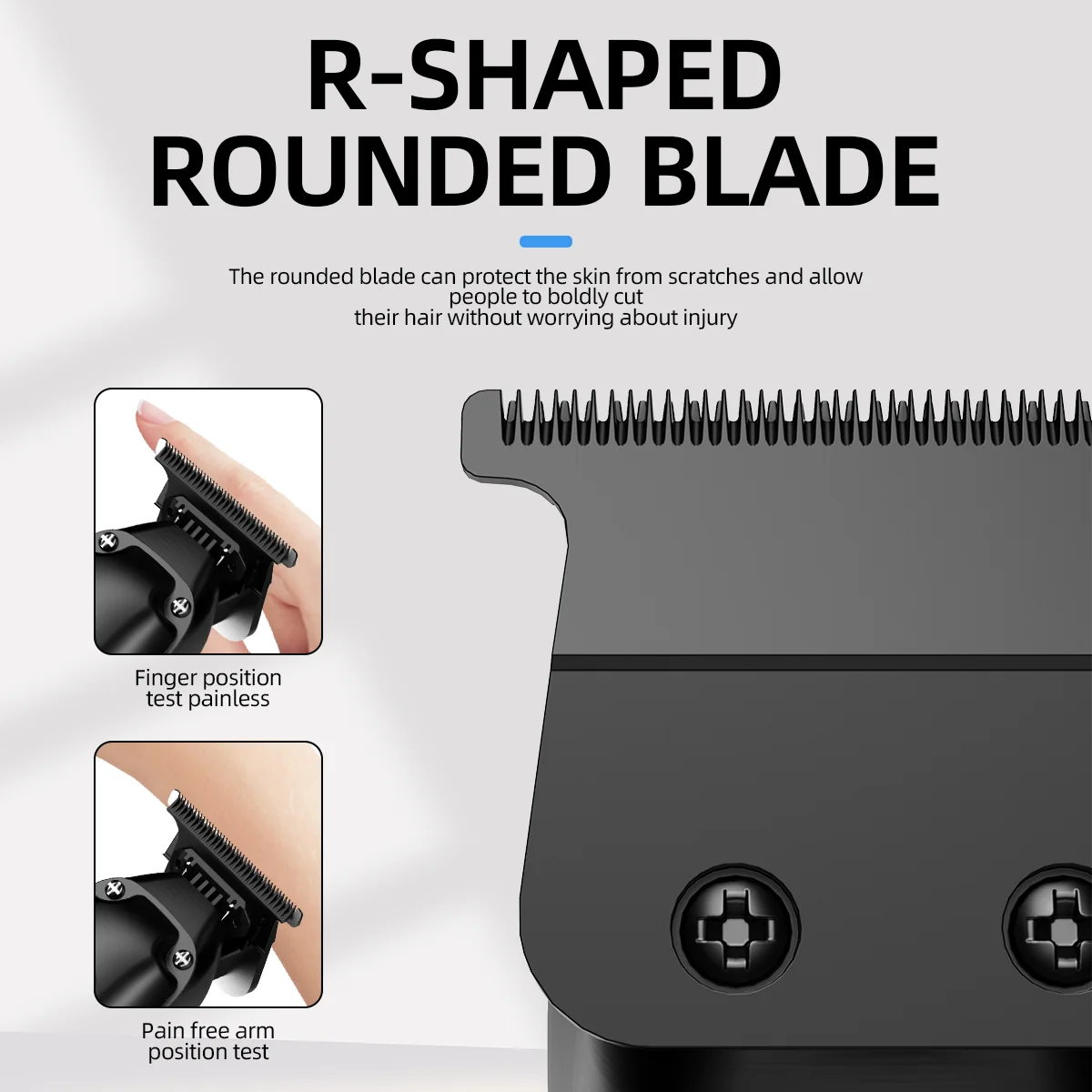 KIKIDO Hair Clipper Professional Hair Trimmer Adjustable Barber Rechargeable Hair Cutting Machine 6200 RPM Trimmer for Men KK505