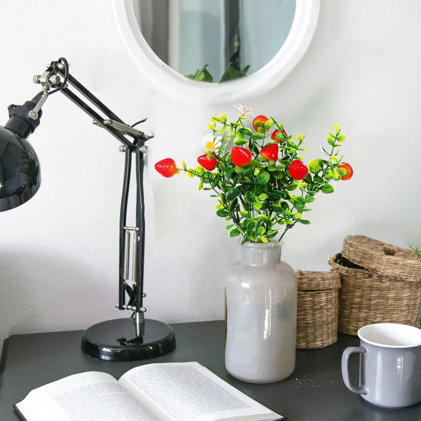 

3Pcs Artificial Eucalyptus Fruit Bundle Lifelike Leaves Decor Home Office Centerpieces Artificial Eucalyptus Leaves Bouquet