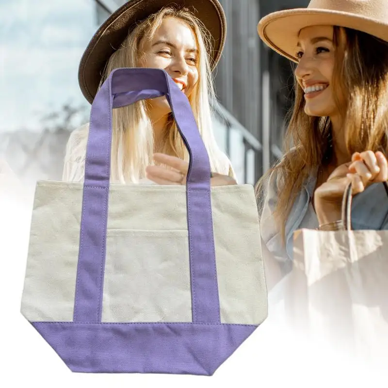 

Tote Bag Large Tote Bag for Women Canvas Reusable Grocery Carrier Fashionable canvas bag for Women Men Students