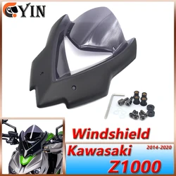 For Kawasaki Z1000 2014-2020 Z-1000 z1000 14-20 Motorcycle Sports Carbon Fiber Windscreen Viser Visor Windshield Wind Deflector