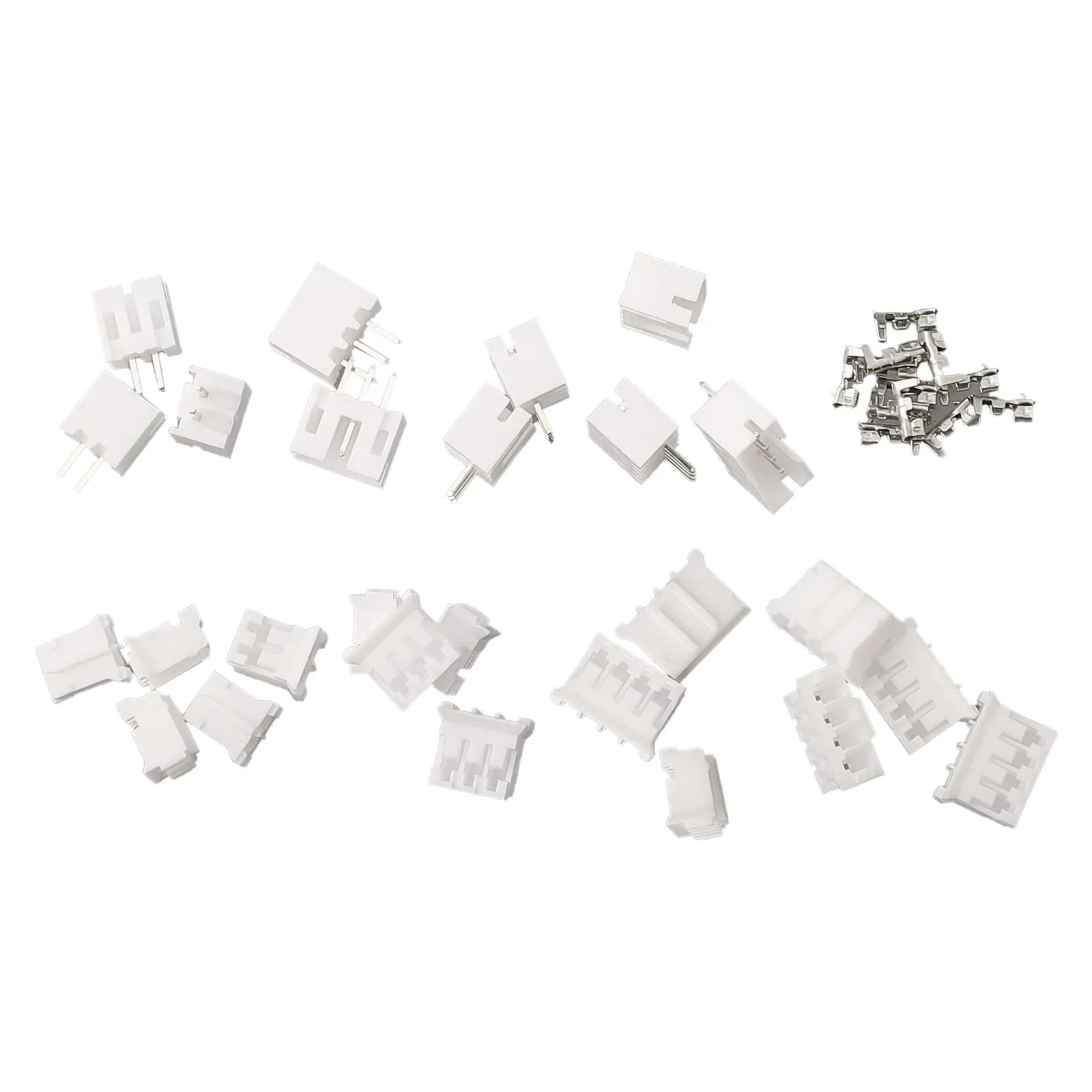 Easy to Use 450 Pc PH Connector Kit with 2/3/4 Pin Housing Plugs & Terminals for LED Lighting & Circuit Boards