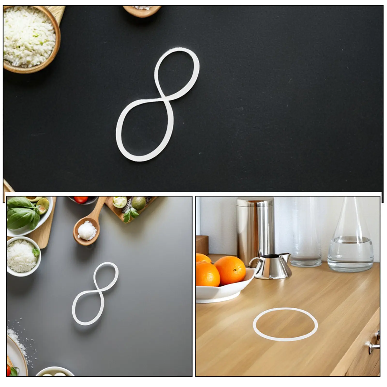 2Pcs Lunch Box Gasket Set - High Performance Silicone Seal Replacement for Insulated Bento Boxes Fit and Freshness