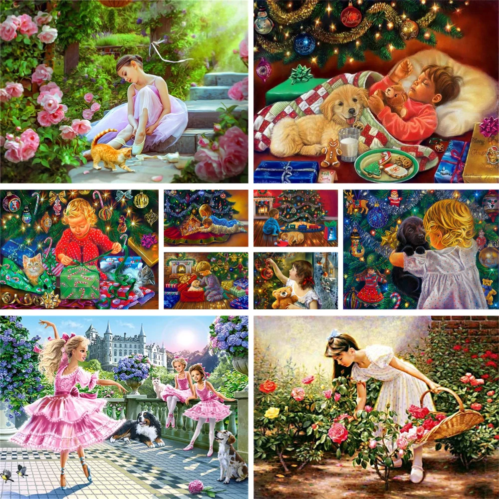 子供のためのアクリル絵の具40*50,数字による日曜大工の絵,装飾的な絵画,壁の芸術